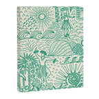 Hawaiian Hula Dancer Toile - Green Canvas Print Gallery Image 8