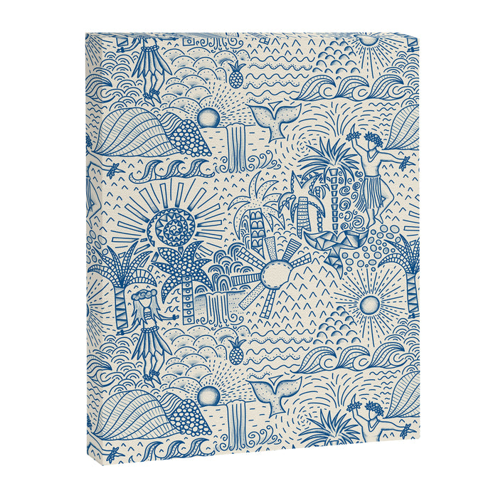 Hawaiian Toile Canvas Print Gallery Image 1