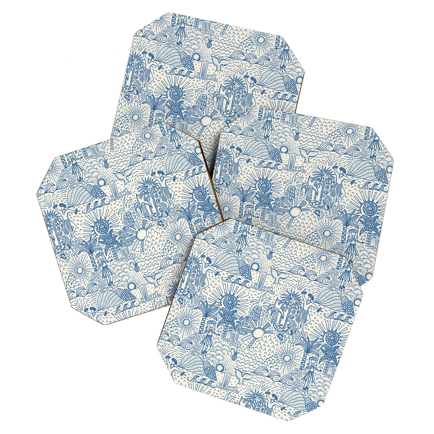 Hawaiian Toile Coaster Gallery Image 1