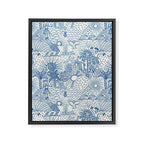 Hawaiian Toile Framed Canvas Print Gallery Image 8