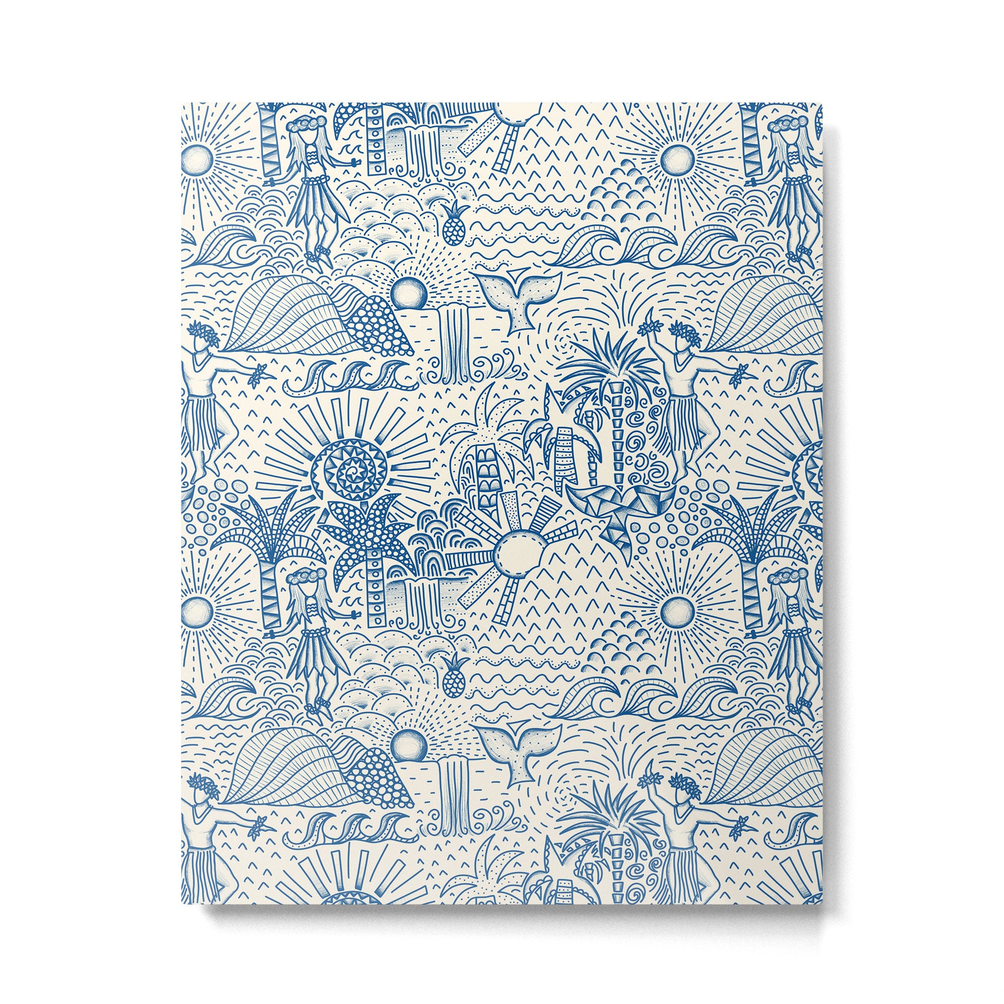 Hawaiian Toile Metal Print Gallery Image 6