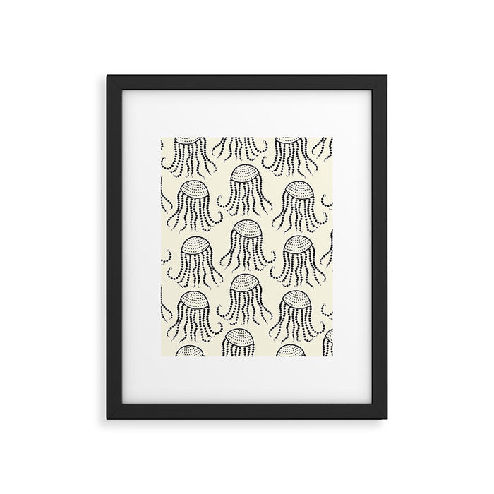 Jellyfish Pattern #jellyfishpattern Framed Art Print Gallery Image 1