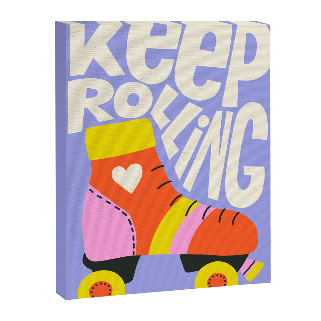 Keep Rolling Roller Skates Canvas Print Gallery Image 6