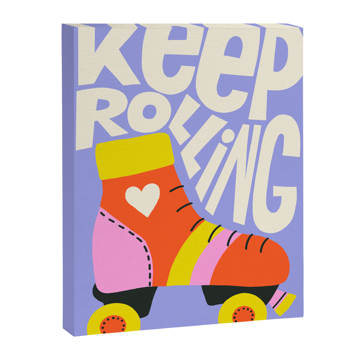 Keep Rolling Roller Skates Canvas Print Gallery Image 6