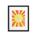Let Your Dreams Shine Sun - Motivational Happy Quote Framed Art Print Gallery Image 5