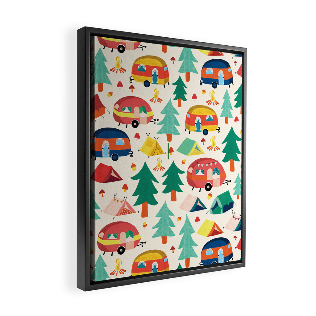 Let's go camping! Framed Canvas Print Gallery Image 2