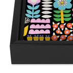 Maximalist Flower Collage Framed Canvas Print Gallery Image 3