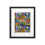Maximalist Flower Collage Framed Art Print Gallery Image 6