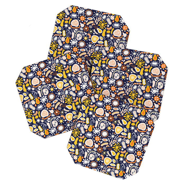 Microscopic Abstract Shapes Coaster Gallery Image 1