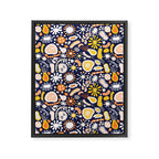 Microscopic Abstract Shapes Framed Canvas Print Gallery Image 8