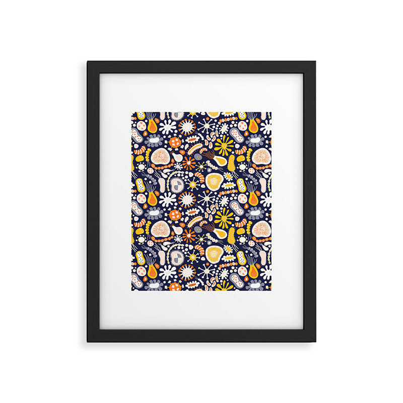 Microscopic Abstract Shapes Framed Art Print Gallery Image 6