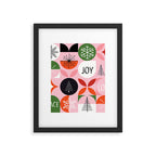 Mid Century Modern Christmas Shapes  Framed Art Print Gallery Image 6