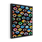 Mystic Eyes Pattern #mystic Framed Canvas Print Gallery Image 2