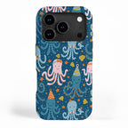 Octopus Birthday Party Pattern iPhone Case Gallery Image 1