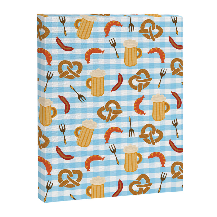 Oktoberfest Prezels Beer Sausages Canvas Print Gallery Image 1
