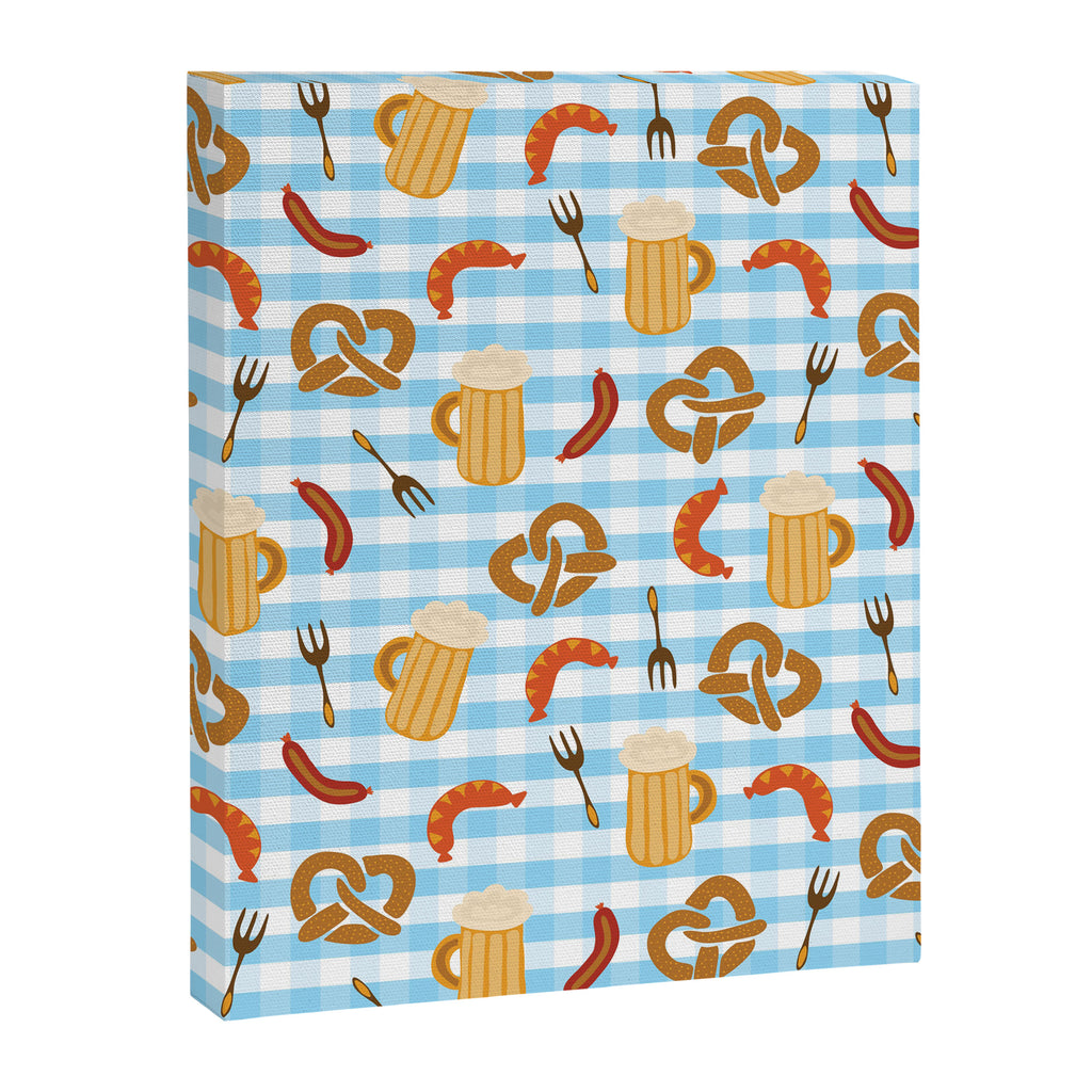 Oktoberfest Prezels Beer Sausages Canvas Print Gallery Image 8