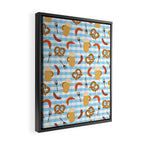 Oktoberfest Prezels Beer Sausages Framed Canvas Print Gallery Image 2
