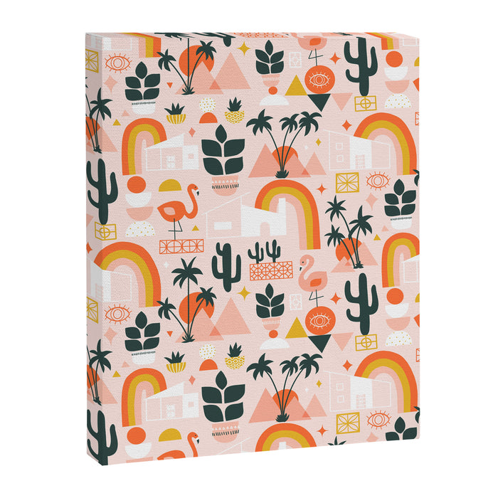Palm Springs Art Deco Pattern Canvas Print Gallery Image 1