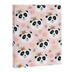 Panda bear with flowers seamless pattern Canvas Print Gallery Image 8