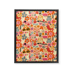 Playful Meadow Cute Animals with Motivational Affirmations - Bright and Warm Framed Canvas Print Gallery Image 6