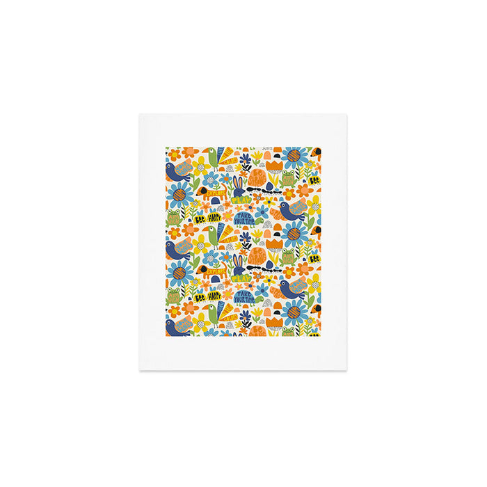 Playful Meadow Cute Animals with Motivational Affirmations - Great Outdoors Art Print Gallery Image 1