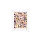 Playful Meadow Cute Animals with Motivational Affirmations - Soft Regal Art Print Gallery Image 1