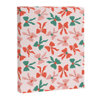 Playful Scattered Coquette Bows Festive Green Red and Pink Canvas Print Gallery Image 8