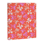 Playful Scattered Coquette Bows Vibrant Pink White Peach and Red Canvas Print Gallery Image 8