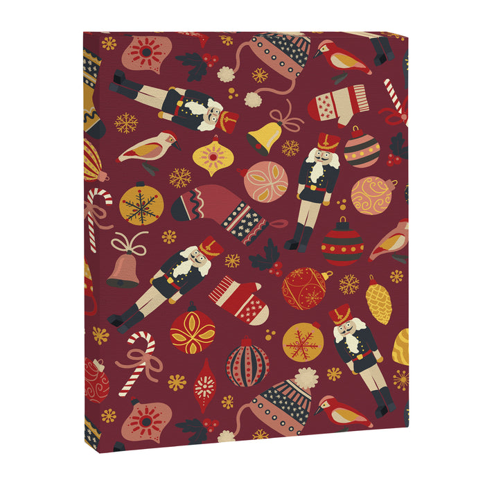 Retro Christmas Ornaments Canvas Print Gallery Image 1