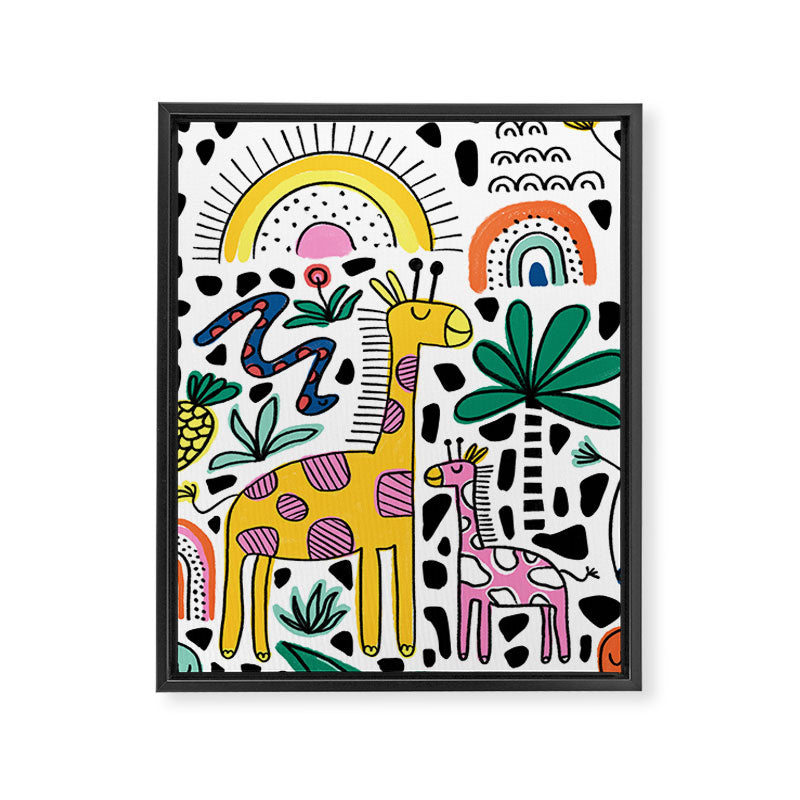 Safari Animals Framed Canvas Print Gallery Image 8