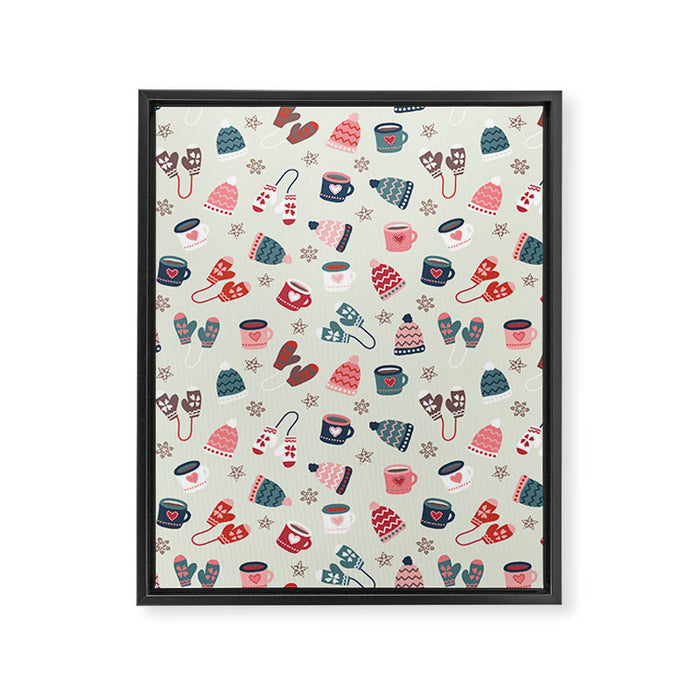 Scandinavian Winter Time Framed Canvas Print Gallery Image 1