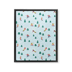Snowboarding Girls Framed Canvas Print Gallery Image 8