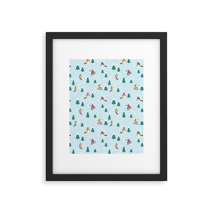 Snowboarding Girls Framed Art Print Gallery Image 1