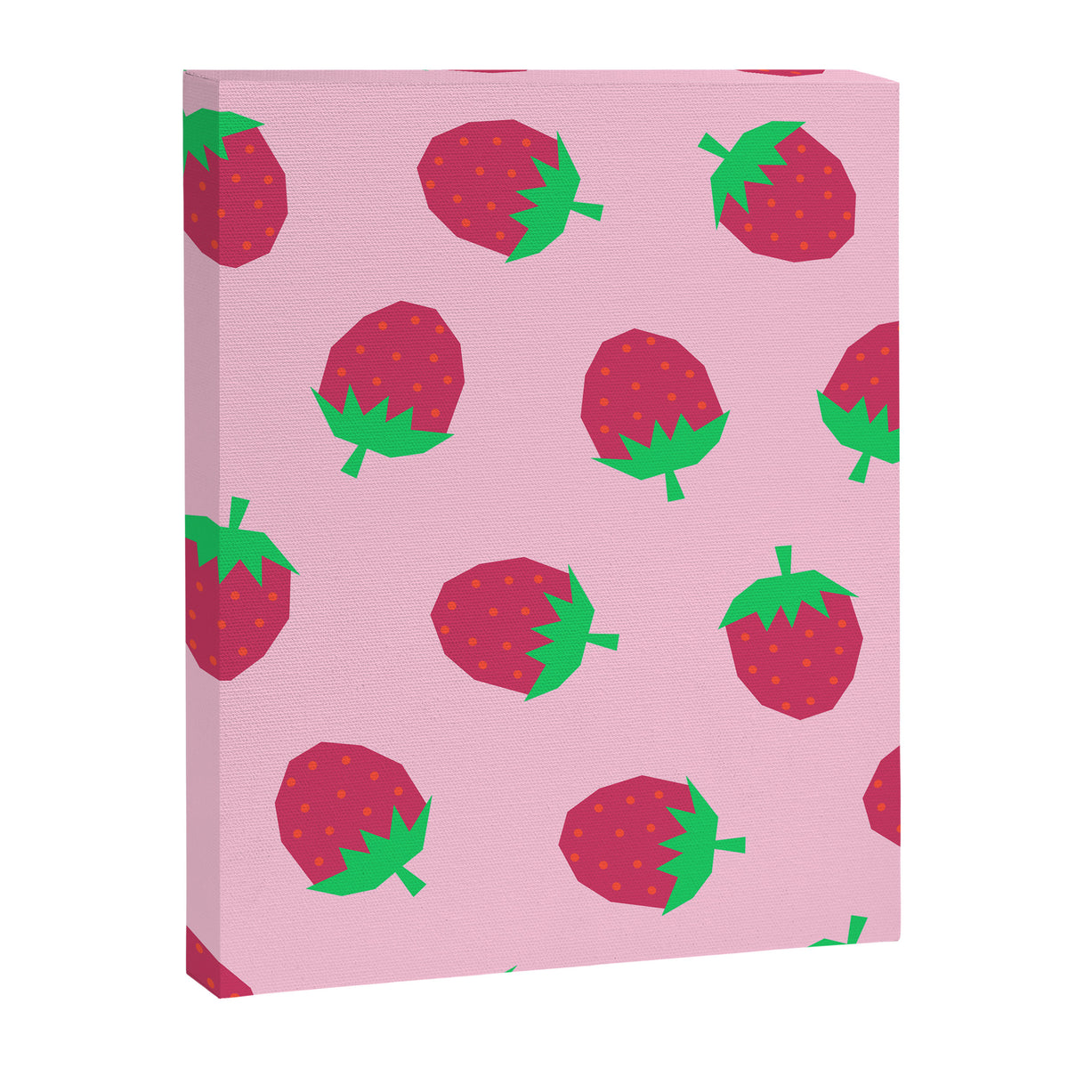 Strawberry Papercut Pattern Canvas Print Gallery Image 8