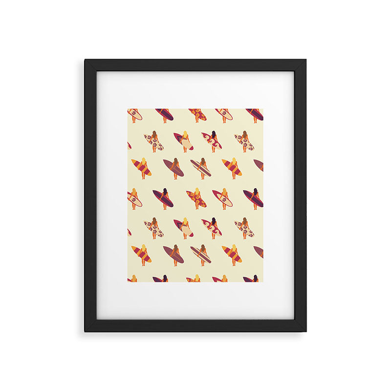 Surfergirls Framed Art Print Gallery Image 6