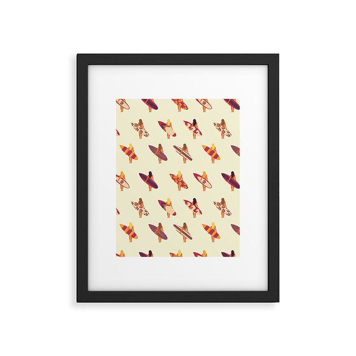 Surfergirls Framed Art Print Gallery Image 1