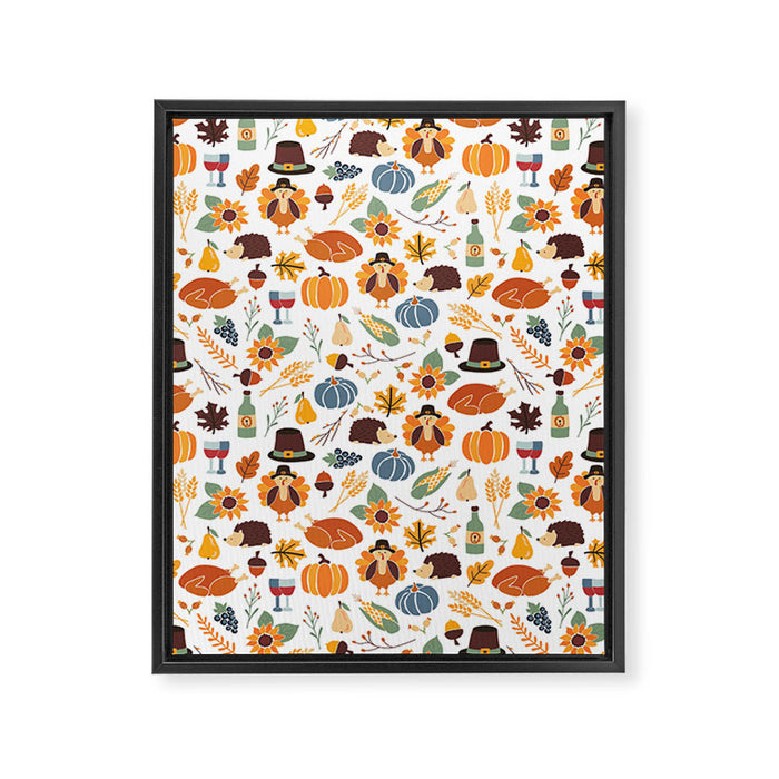 Thanksgiving Celebration Framed Canvas Print Gallery Image 1