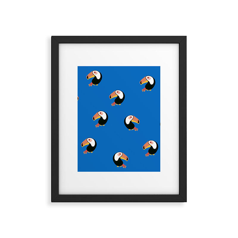 Toucans Blue Framed Art Print Gallery Image 6