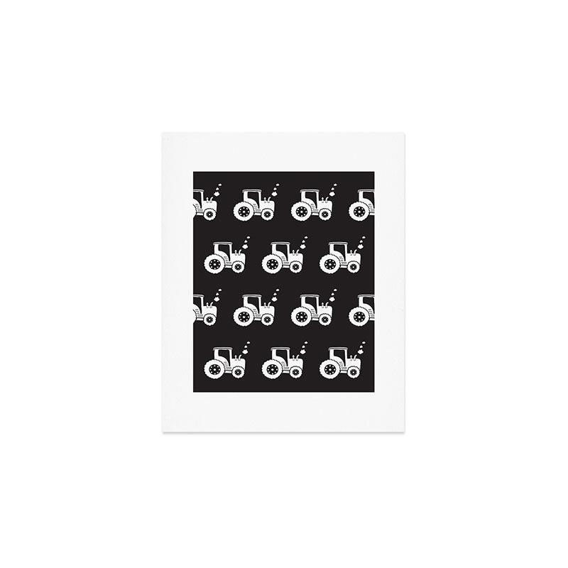 Tractors Monochrome Art Print Gallery Image 1