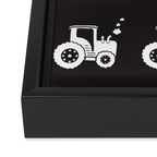 Tractors Monochrome Framed Canvas Print Gallery Image 3
