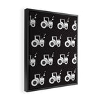 Tractors Monochrome Framed Canvas Print Gallery Image 2