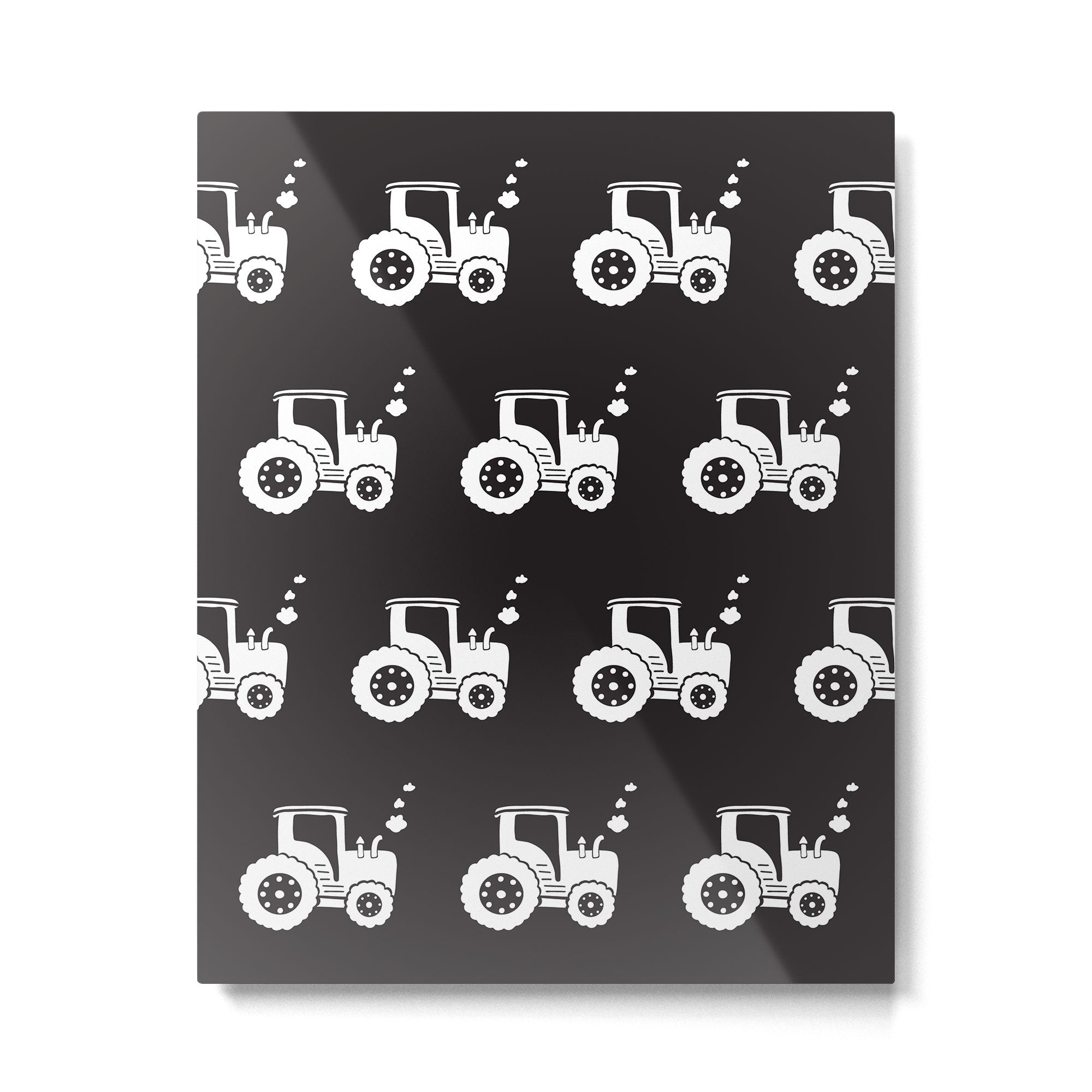 Tractors Monochrome Metal Print Gallery Image 6