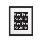 Tractors Monochrome Framed Art Print Gallery Image 6