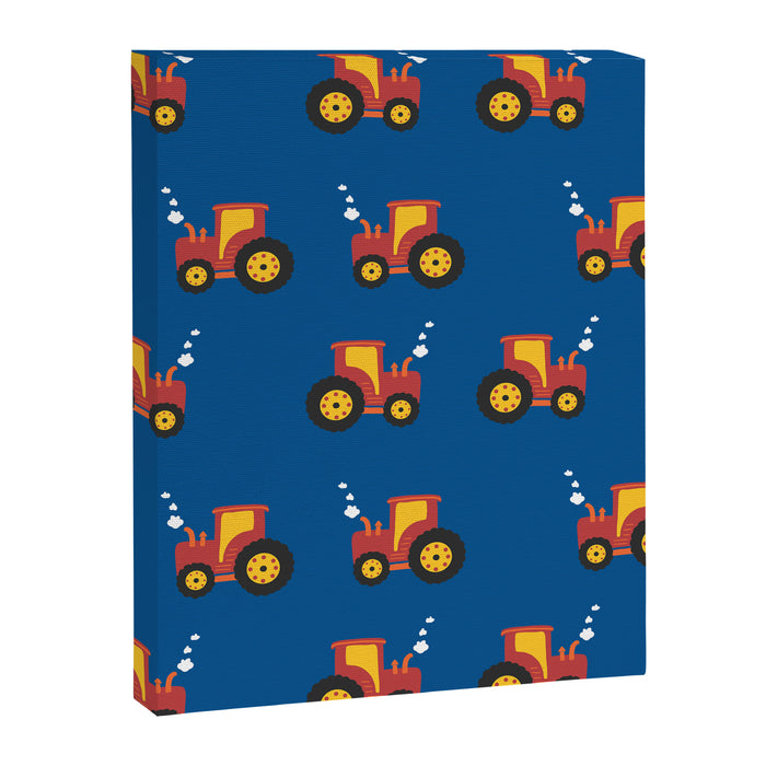 Tractors on Blue Canvas Print Gallery Image 1