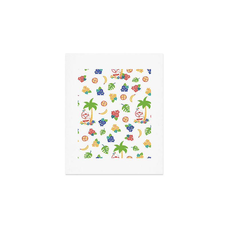 Tropical Monkey Island Art Print Gallery Image 1