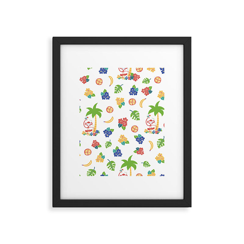 Tropical Monkey Island Framed Art Print Gallery Image 6