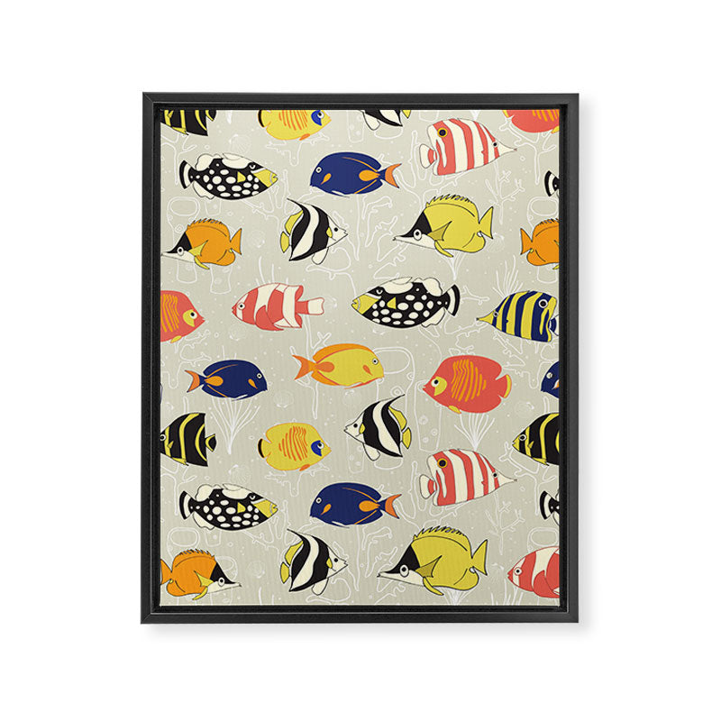 Tropical Reef Fish Framed Canvas Print Gallery Image 8