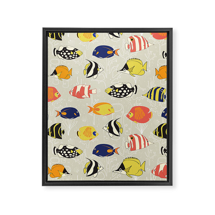 Tropical Reef Fish Framed Canvas Print Gallery Image 1