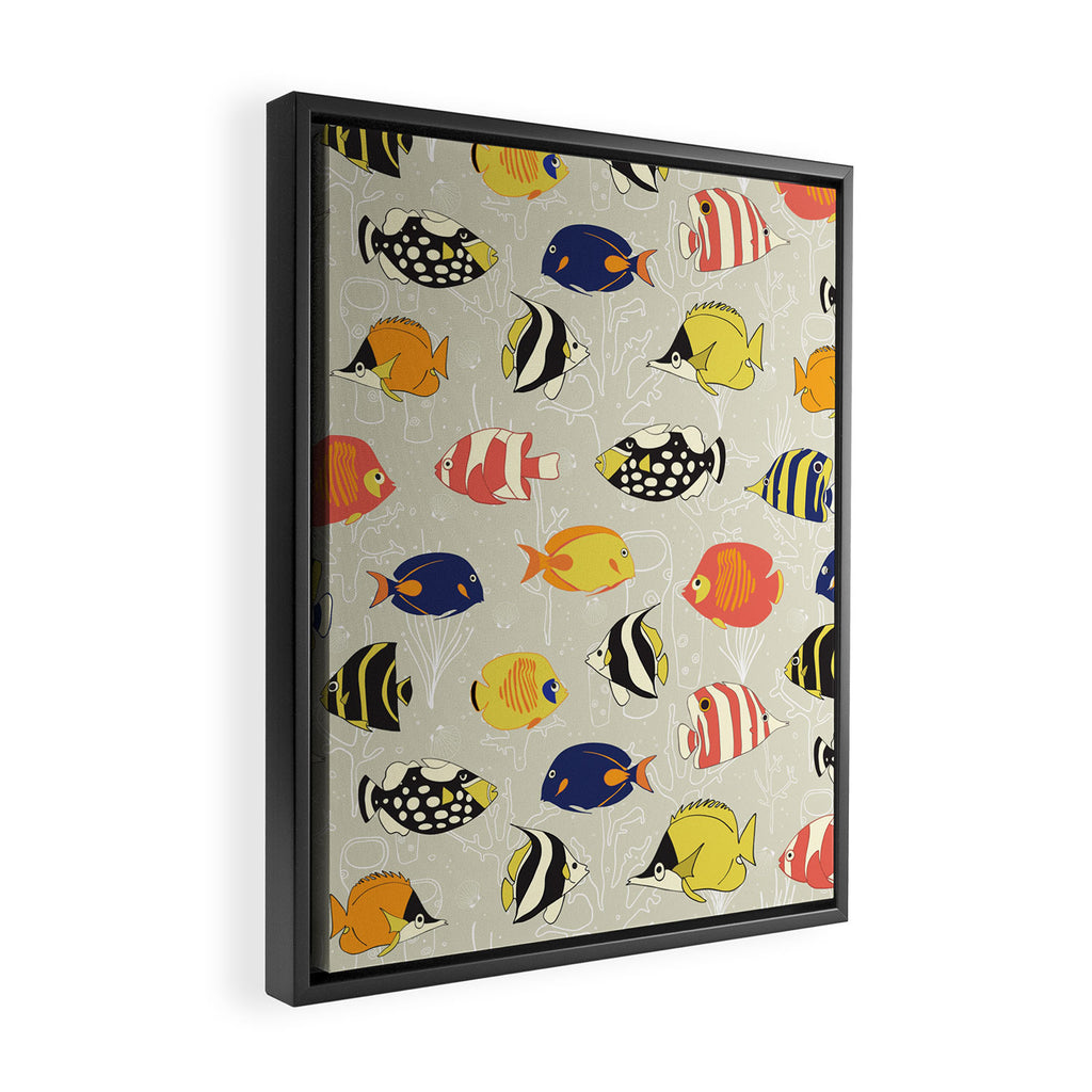 Tropical Reef Fish Framed Canvas Print Gallery Image 2