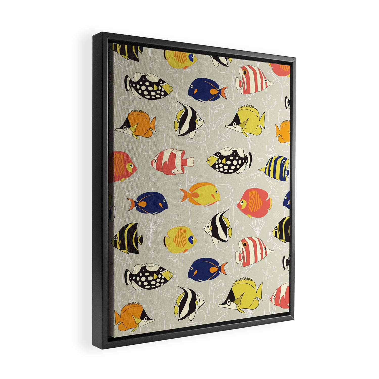 Tropical Reef Fish Framed Canvas Print Gallery Image 2